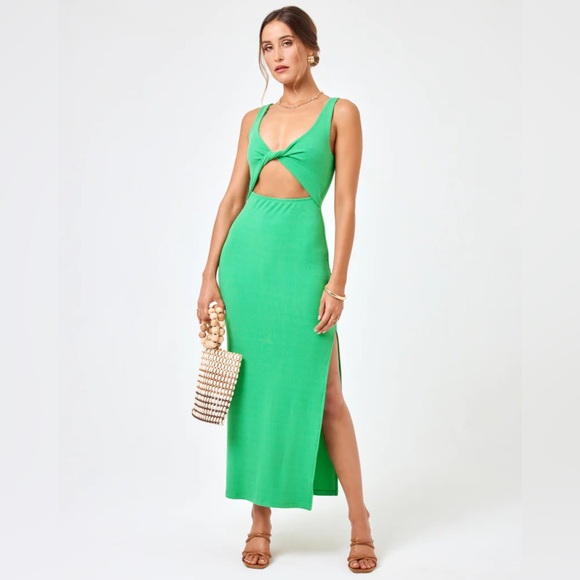 NWT l*space Nico Midi Dress in Monstera - Picture 2 of 4